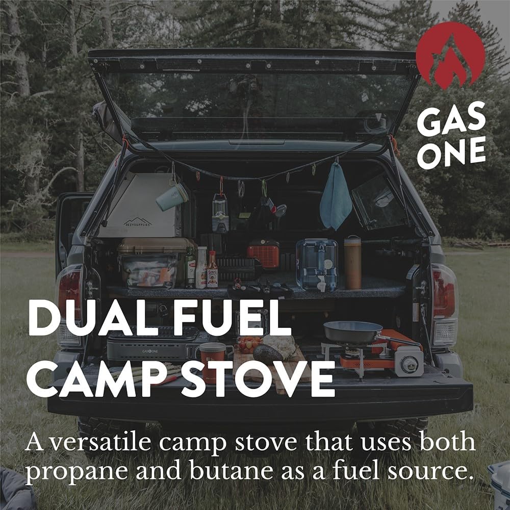 Gas One GS-3400P Propane or Butane Stove Dual Fuel Stove Portable Camping Stove
