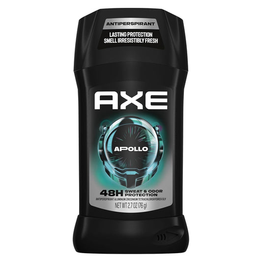 AXE Antiperspirant Deodorant Stick Apollo 48 Hour Sweat and Odor Protection for Long Lasting Freshness, Sage & Cedarwood Scent - 2.7 oz (Pack of 2)
