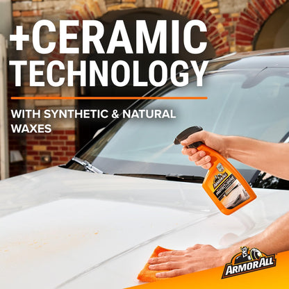 Armor All Extreme Shield Protect & Shine Ceramic Wax, Kleurveranderende Spuitkarwas (473 ml)