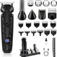 Beard Trimmer for Men, IPX7 Waterproof Electric Shaver Razor, Hair Trimmer for Nose, Body, Face and Mustache, Cordless Hair Clipper Grooming Kit, Gifts for Men