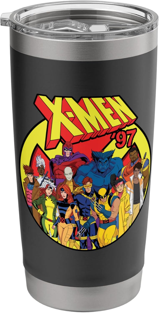 Marvel Studios X-Men '97 Animated Series Team and Title Logo Stainless Steel Insulated Tumbler