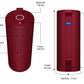 Ultimate Ears Boom 3 Wireless Bluetooth Speaker, Bold Sound + Deep Bass, Bluetooth, Magic Button, Waterproof, 15 Hours Battery, Range of 150 ft, Sunset Red