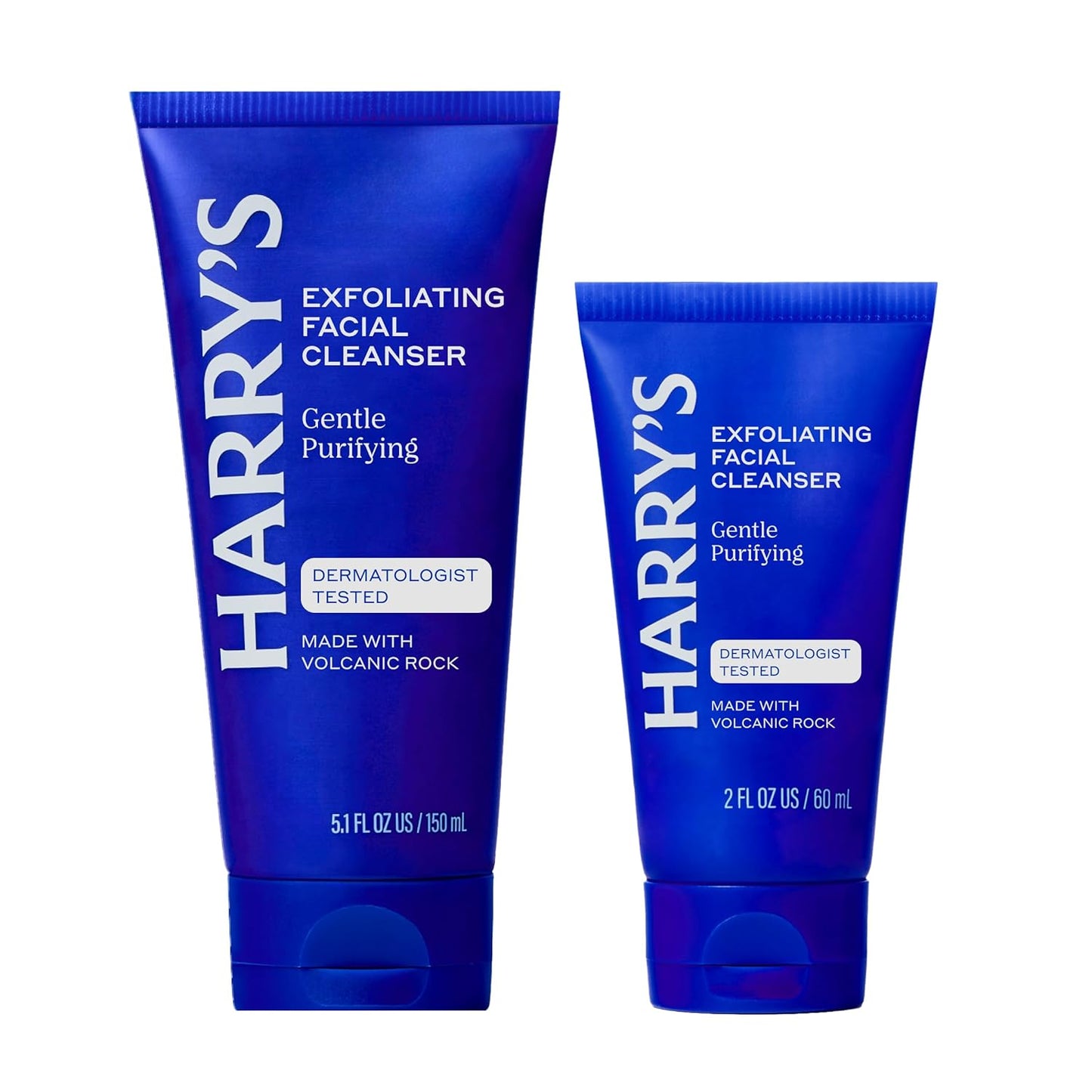 Exfoliating Gentle Facial Skin Care Products with Volcanic Rock Exfoliant, 7.1 Fl. Oz - Travel Bundle