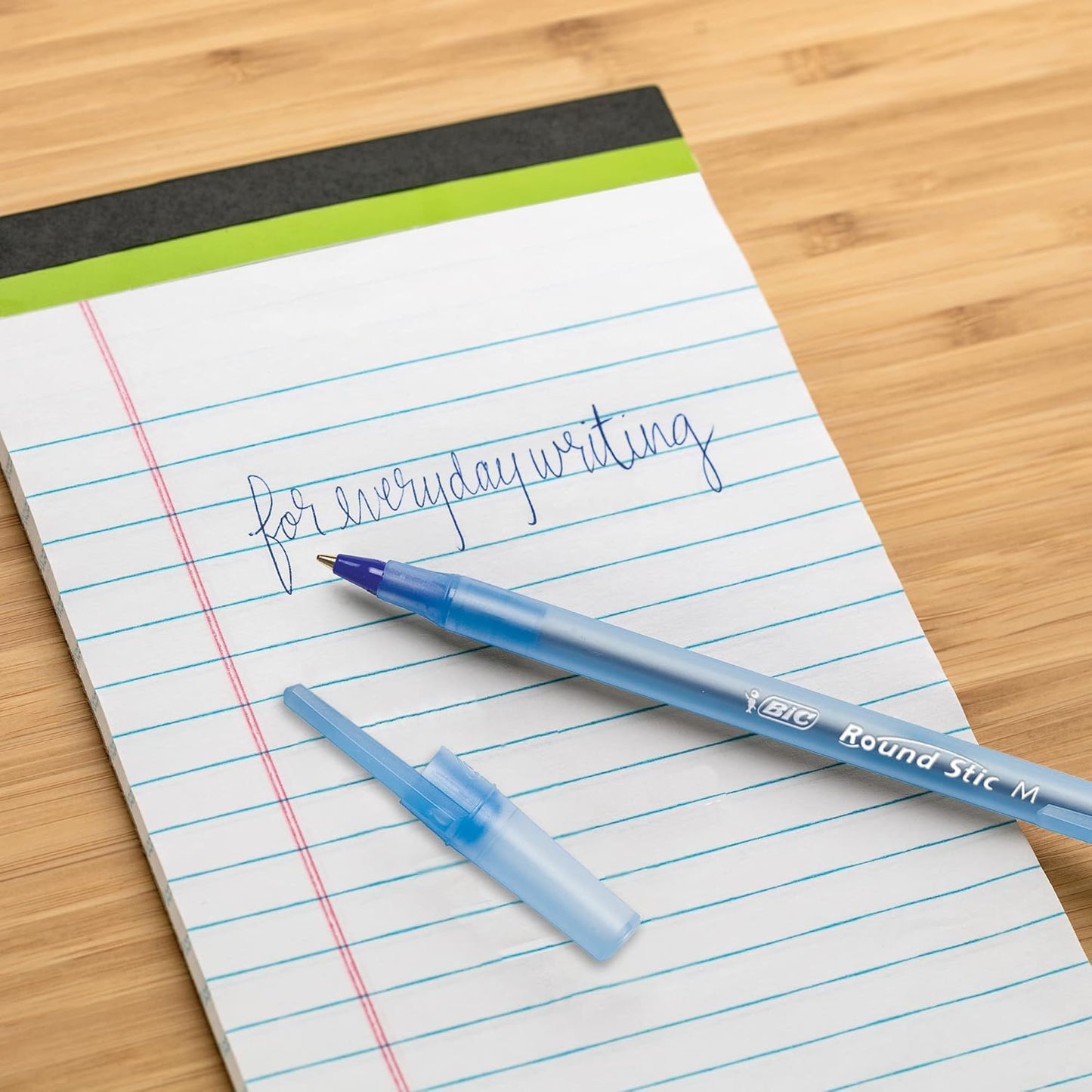 BIC Round Stic Xtra Life Ballpoint Pen with 1.0 mm Medium Point 60CT Blue Ink - (Pack of 2)