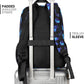 26L Backpack for School, College, and Travel: Water Resistant Bookbag with 8 Compartments - Butterfly Black