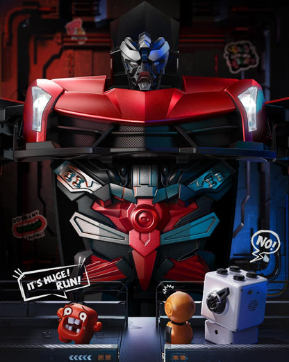 V992 Transform Remote Control Robot RC Cars 2-in-1 Robot Toy Car with Sound & Light,Gesture Sensing,Automatic Deformation (Red)