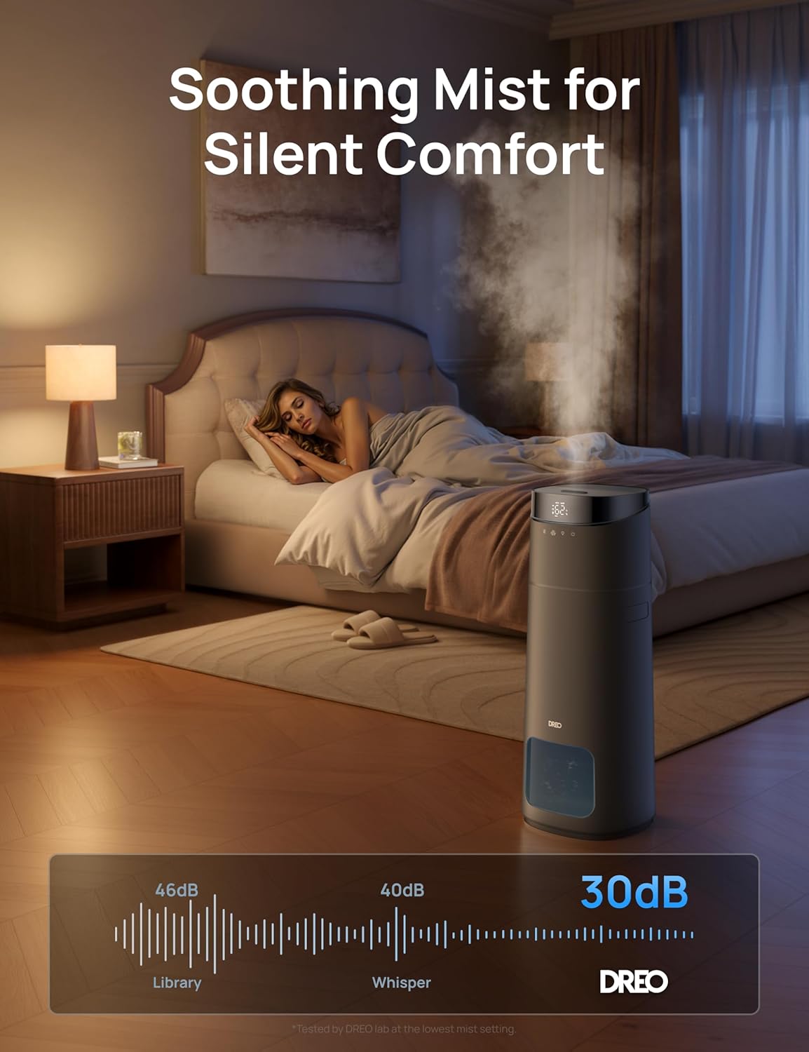 16L Slim Bevochtiger Groot Kamer 1000 vt², 130H Koelmis Lugbevochtigers Bo Vul, Afstand-/Raak-/Stem- en APP-beheer, Selfreinigende Tenk, 30dB, RGB-lig - Grys