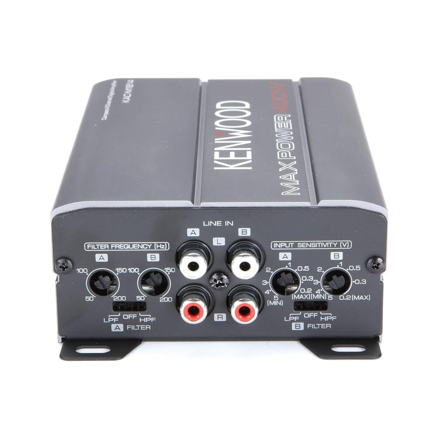 Kenwood KAC-M1814 4-Kanaal Kompakte Brugbare Mariene/Motorsport 400W Maksimum Krag Digitale Versterker