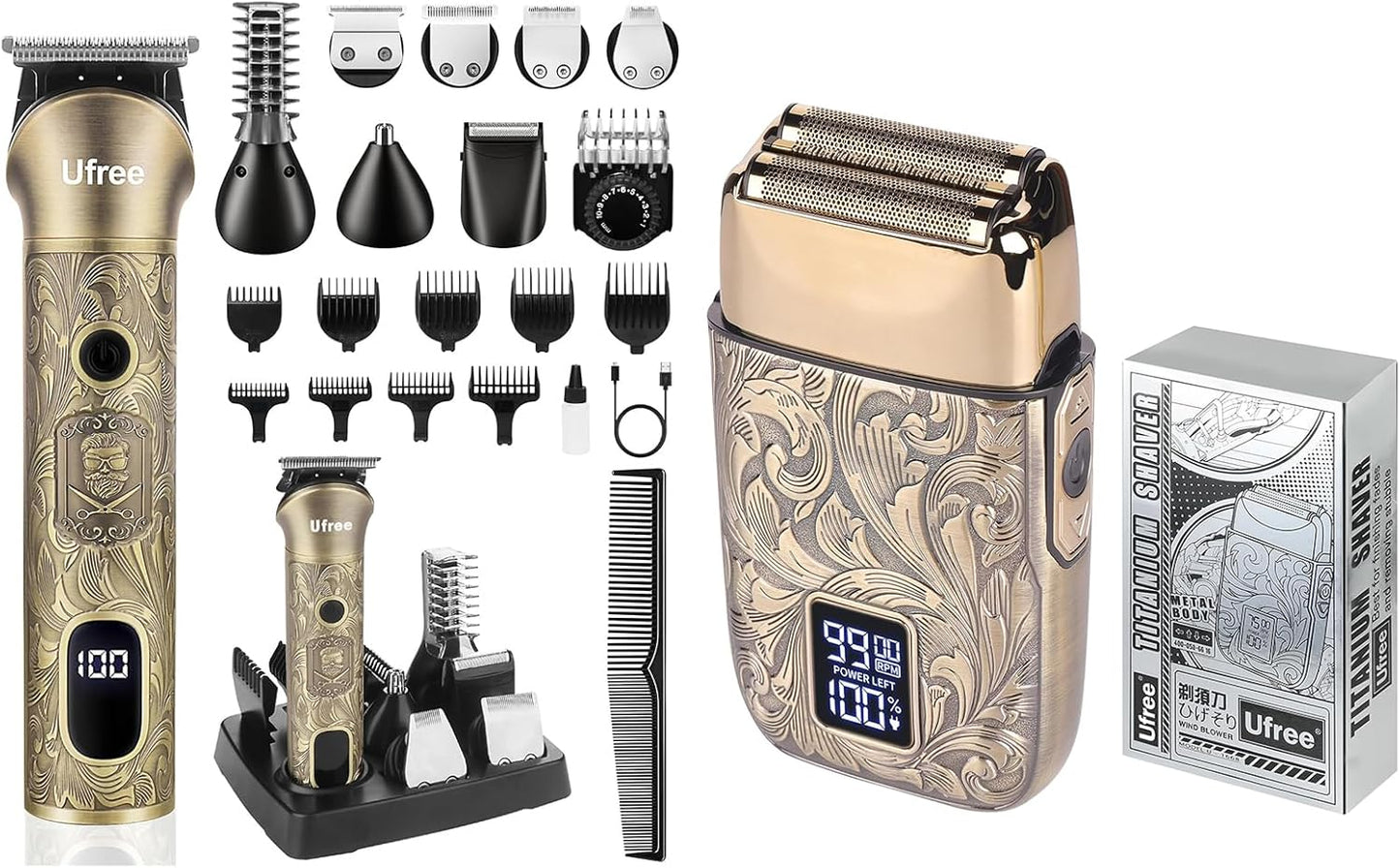 Beard Trimmer for Men, Beard Grooming Kit, Electric Shaver