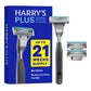 Razor Shaving Kit for Men - Premium Handle and 3 Razor Blade Cartridges - Advanced Pivoting System - Onyx