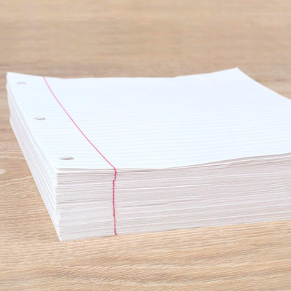 Mead Loose Leaf Paper, Wide Ruled Filler Notebook Paper, 8" x 10-1/2", 400 Sheets, Fits 3-Ring Binder (Pack of 2)