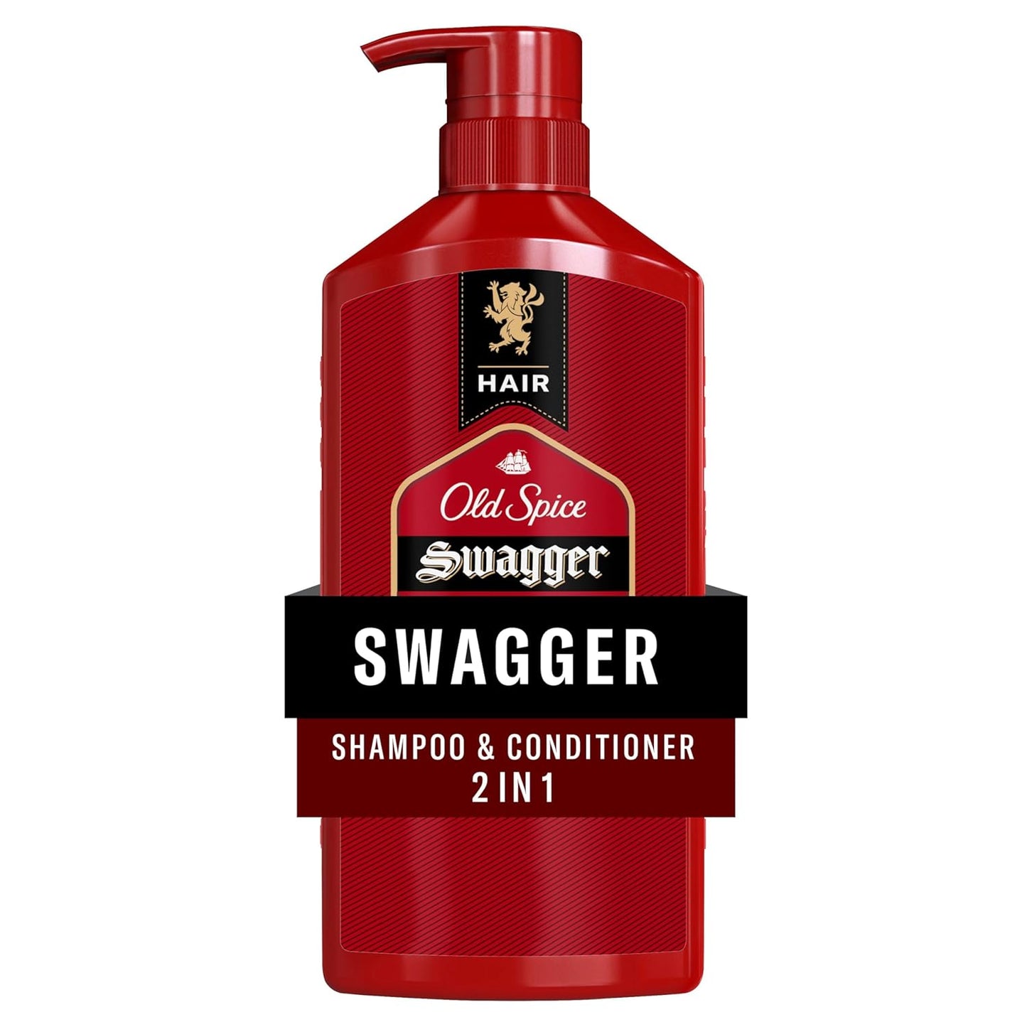 Old Spice Men's 2-in-1 Shampoo and Conditioner - Swagger, Cedarwood Lime Scent 21.9 Fl Oz/ea (2PK)
