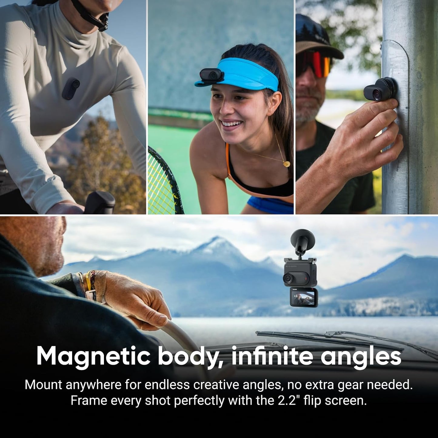 Insta360 GO 3S - 64 GB Black 4K Tiny Portable Vlogging Camera, Hands-Free POVs, Mount Anywhere, 140 Min Battery Life, 10m Waterproof, Pet POV