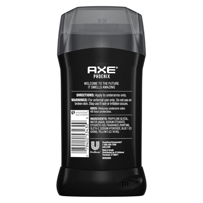 AXE Dual Action Deodorant Stick For Long Lasting Odor Protection, Phoenix Crushed Mint & Rosemary Scent - 3oz (Pack of 2)