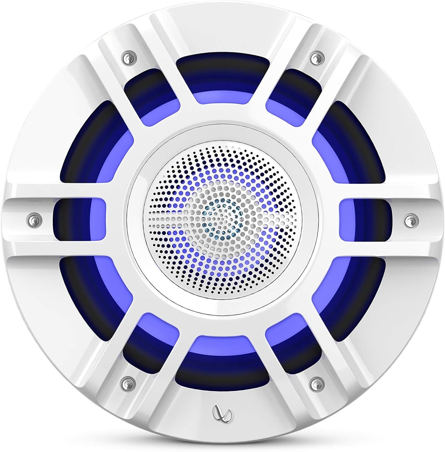 Infinity Kappa Marine Series White 8" Premium 3-Way RGB LED Convertible Speakers - White