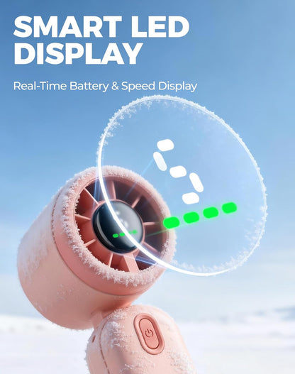 Mini Handheld Turbowaaier 4000mAh 3-in-1 Draagbaar - Pienk
