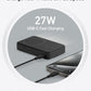 MagGo Power Bank, Qi2 Certified 15W Ultra-Fast MagSafe-Compatible Portable Charger, 10,000mAh Battery Pack with Smart Display and Foldable Stand - Black