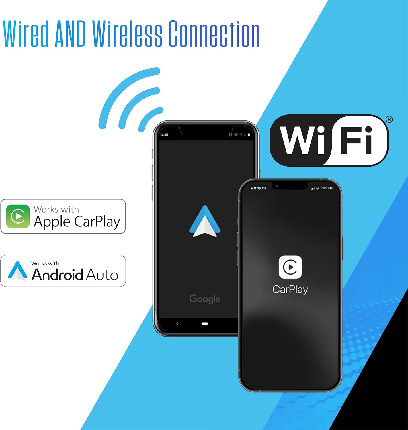 8" Single / Double DIN  Apple CarPlay Android Auto Wired or Wireless Touchscreen Car Stereo Radio Bluetooth | USB Charge | Backup Camera Included