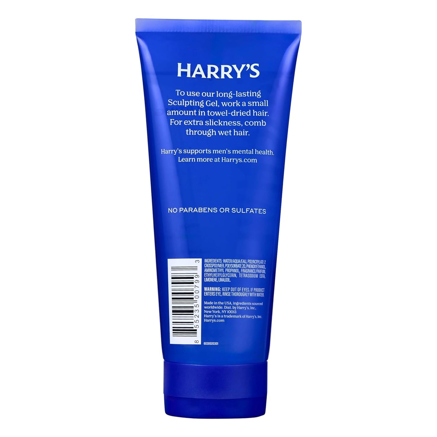 Sculpting Hair Gel for Men with Firm Hold and Polished Finish - 6.7 fl oz - Alcohol-Free Formula - (Pack of 2)