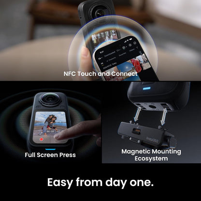 Insta360 X6 Essentials Bundle - 8K 360 Camera with 1/1.1'' Sensors