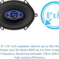 JS-Series JS6804 High Performance 4-Way 5x7/6x8 inch Car Audio Speakers 320 Watts Peak Power - PAIR