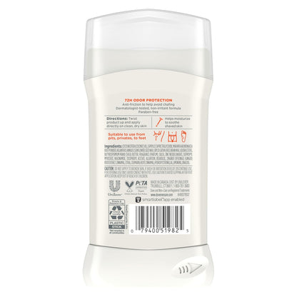 DOVE MEN + CARE Whole Body Deodorant Shea Butter & Cedar For 72H Odor Protection - 3 oz (Pack of 2)