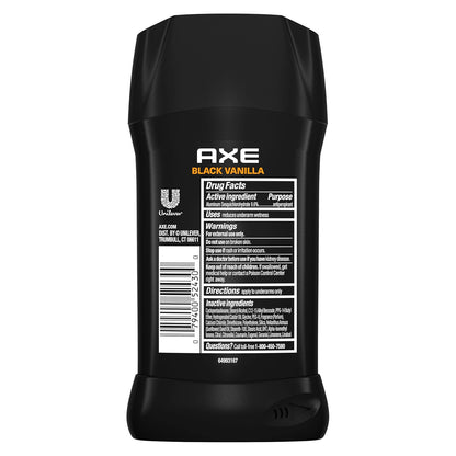 AXE Fine Fragrance Collection Antiperspirant Deodorant for Men Black Vanilla 72 Hour Sweat & Odor Protection - 2.6 oz (Pack of 2)