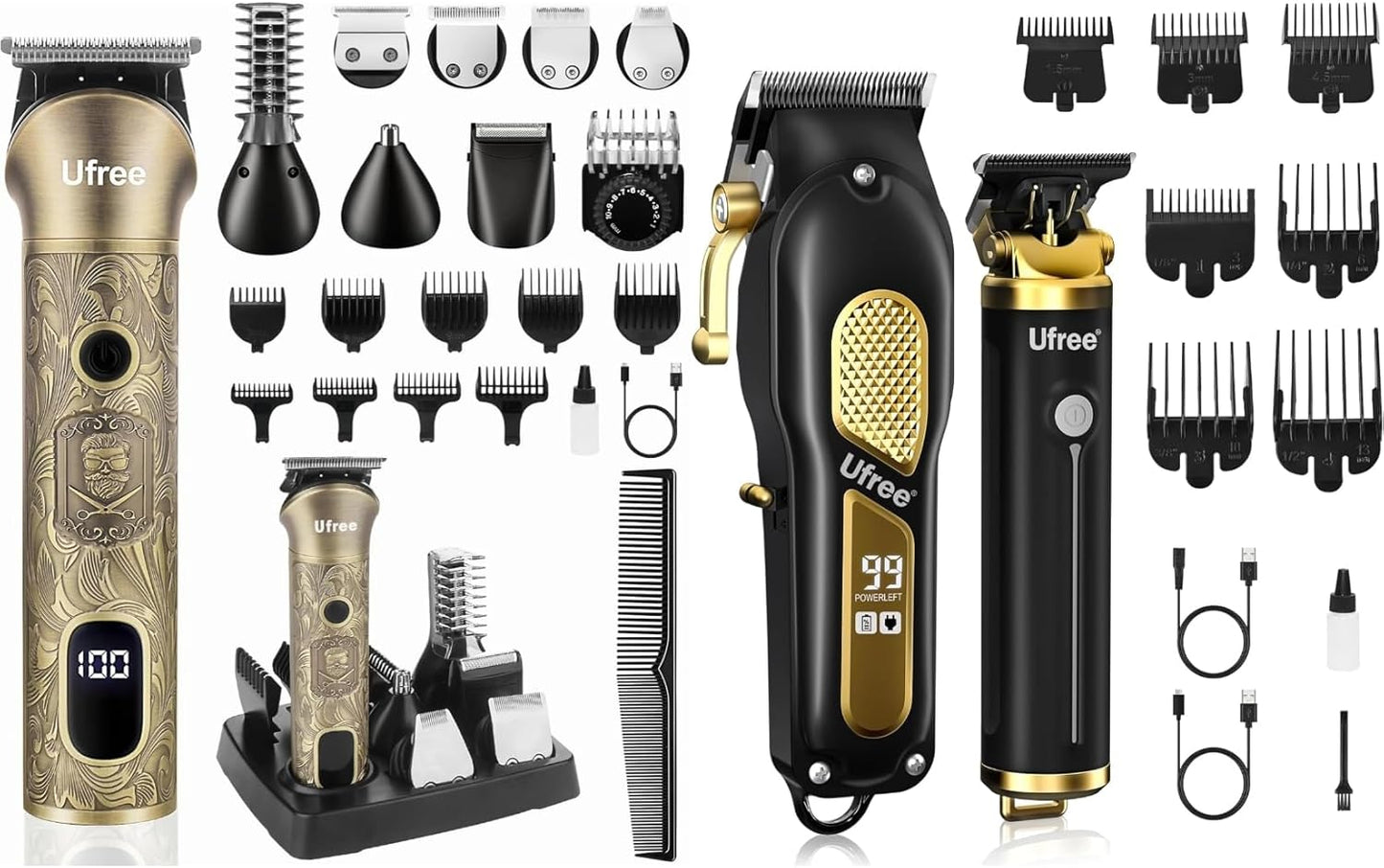 Beard Trimmer for Men, Cordless Hair Clippers, Electric Razor Shavers for Men, Professional Clippers and Trimmers Set, Cordless Clippers for Hair Cutting