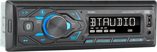 MPR210 LCD Single DIN Car Stereo Radio Bluetooth Hands Free Calling & Music Streaming, AM/FM Radio | USB Playback & Charging
