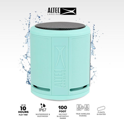 Altec Lansing HydraOrbit - Waterdigte Bluetooth-luidspreker, Liggewig en Draagbare Luidspreker vir Reis en Buiteluggebruik, Munt