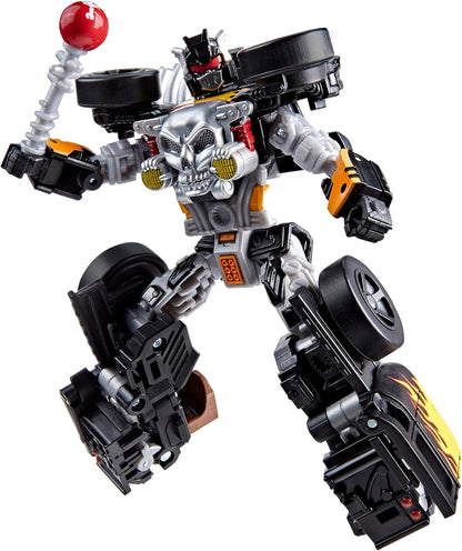 Transformers Collaborative Hot Wheels x Bone Shaker, Deluxe Class 5-Inch Robot Action Figure Converts to Car, Car Toys for Ages 8+