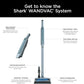 Shark WS642BL WANDVAC System Pet Ultra-Lightweight Powerful Cordless Stick Vacuum with Charging Dock, Blue