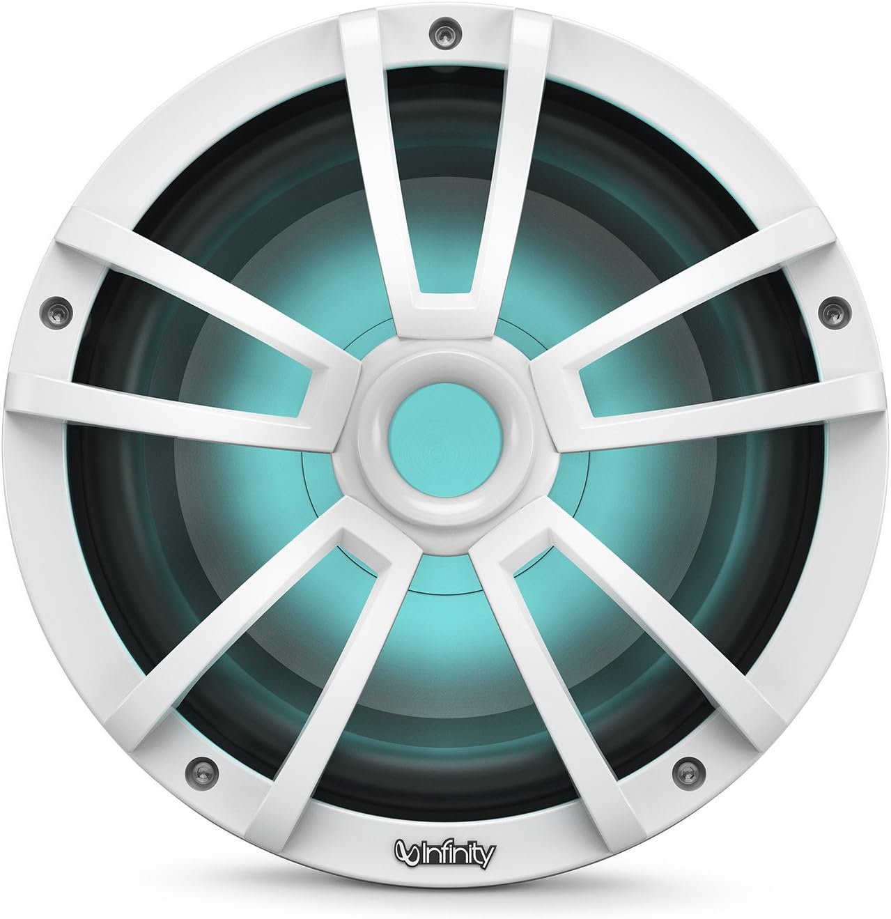 Infinity Reference 1022 MLW 10 inches Marine Boat RGB LED Subwoofer - (White Gloss)