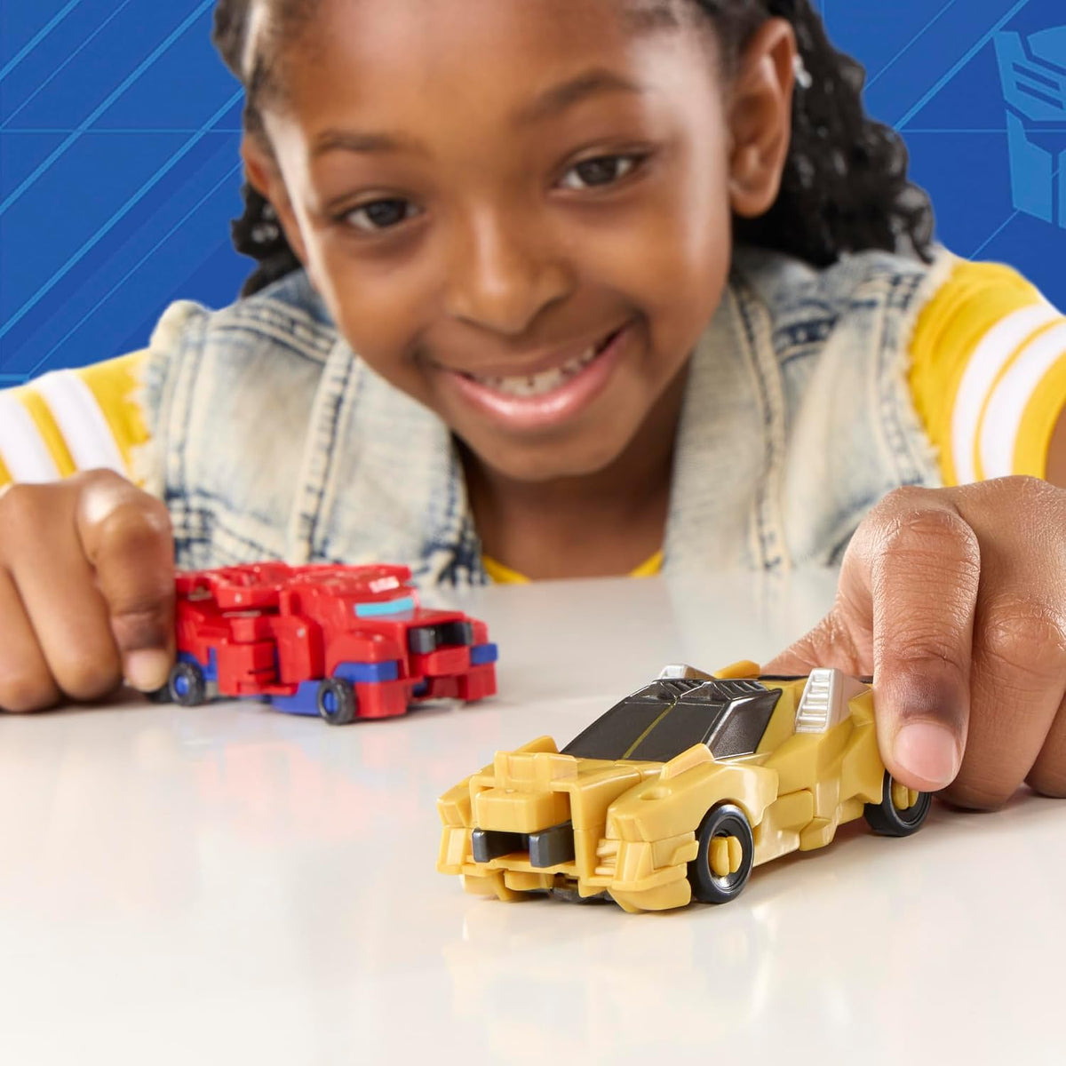 Transformers Crash & Combine Heroes, 3.75-Inch Converting Bumblebee and Optimus Prime Action Figures, Robot Toys for Kids 6 and Up (Amazon Exclusive)