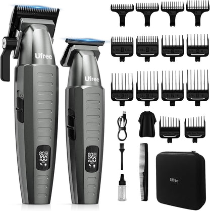 Professional Hair Clippers for Men, Clippers and Trimmers Set, Barber Clippers, Electric Beard Trimmer with Barber Bag, Gifts for Men
