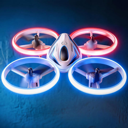 Hommeltuig vir Kinders en Volwassenes, 3 Batterye 24 Min Vlugtyd, Anti-Botsing RC Hommeltuig met LED Lig, Hoogtebeheer, Maklik om te Vlieg Geskenke vir Seuns en Dogters Ouderdomme 14+
