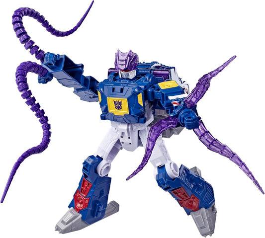 Transformers 9-inch CYBERWORLD Soundwave Deep Sea Explorer, Energon Surge Action Figure w/ Quick Change to Submarine Mode Robot Toys