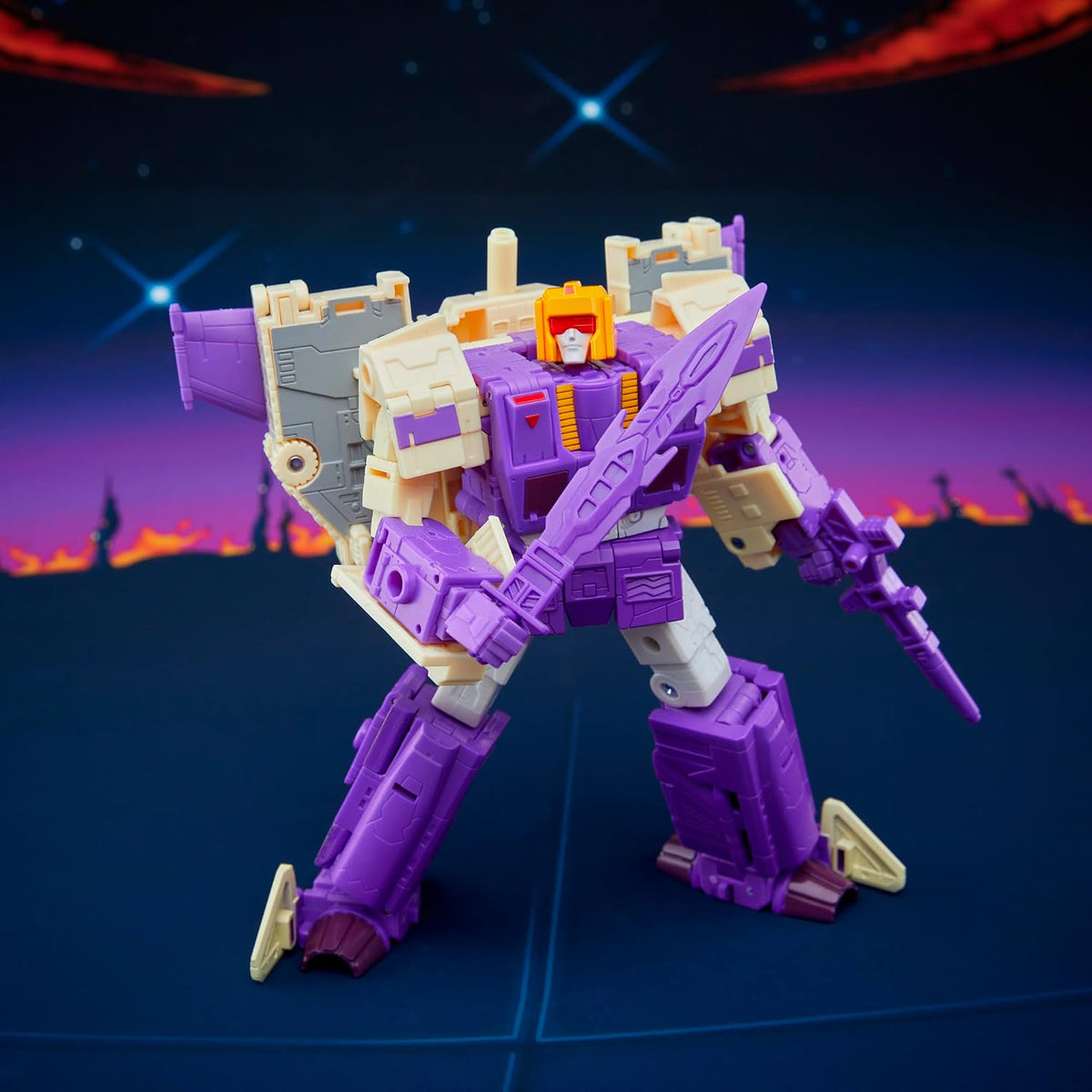 Transformers Studio Series  7-inch The The Movie Blitzwing, Collectible 3-in-1 Converting Leader Class Action Figure (8+)