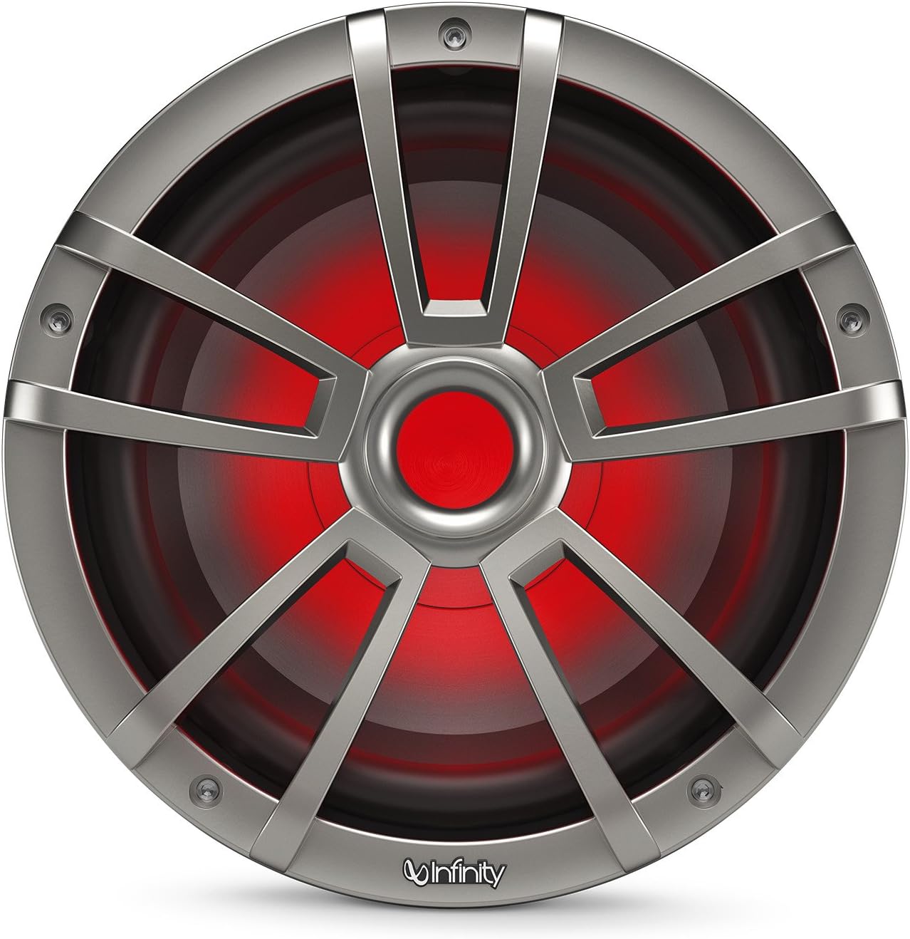 Infinity 1022 MLT 10 Inch Marine RGB LED Subwoofer - Titanium