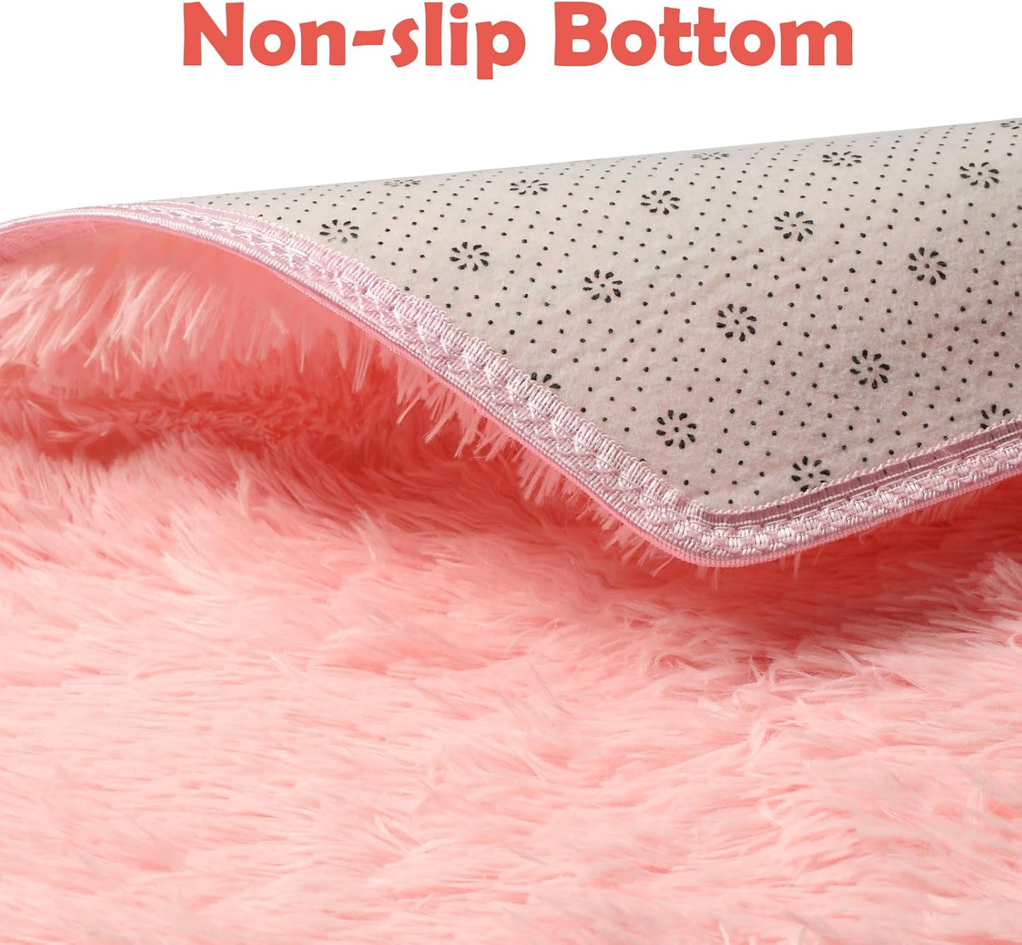 Monobeach Pink Kids Rug for Nursery Children Room Decor Ultra Soft Hexagon Carpet for Princess Tent for Girls Baby Play Mat for Floor 55”x 47” (55”x 47”, Pink Hexagon)
