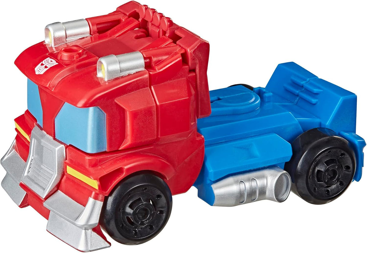 Transformers Playskool Heroes Rescue Bots Academy Team Optimus Prime, 4.5-Inch Action Figure, Kids Converting Robot Toy, (Ages 3+)