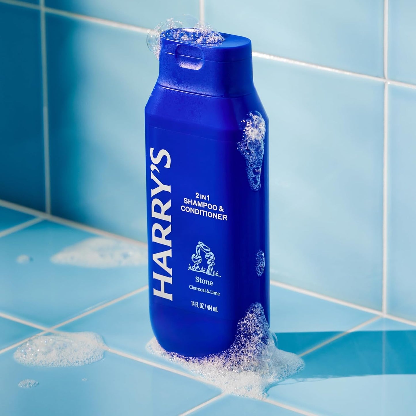 Men's 2 in 1 Shampoo and Conditioner for All Hair Types No Parabens or Sulfates - New Stone Scent - (3 Pack) 14 fl oz