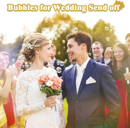 Mini White Bubbles for Kids (42 Count) Wedding Party Favors Gifts