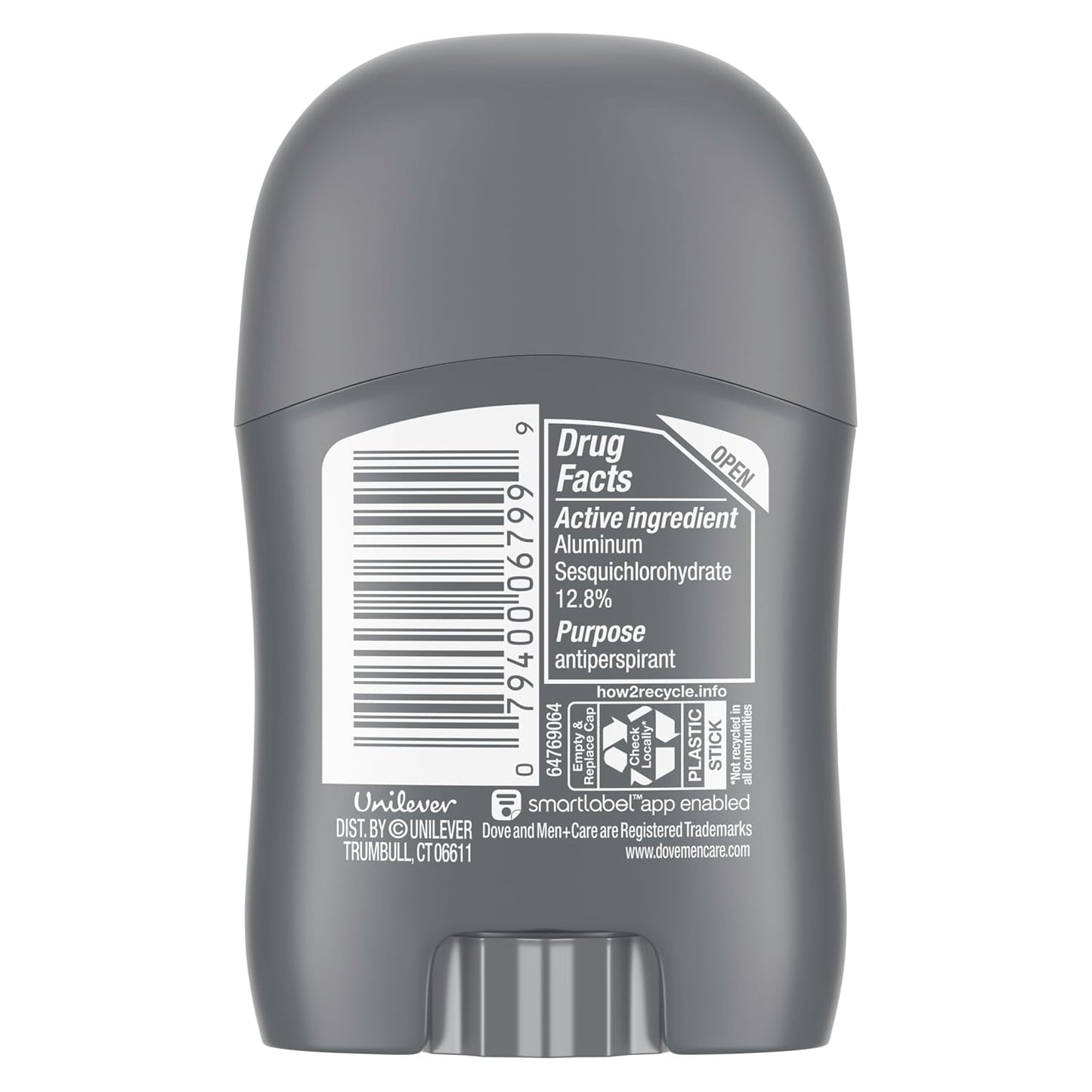 DOVE MEN + CARE Antiperspirant Deodorant Stick Clean Comfort 72-Hour Sweat & Odor Protection Antiperspirant for Men - 0.5 oz ( Pack of 3)
