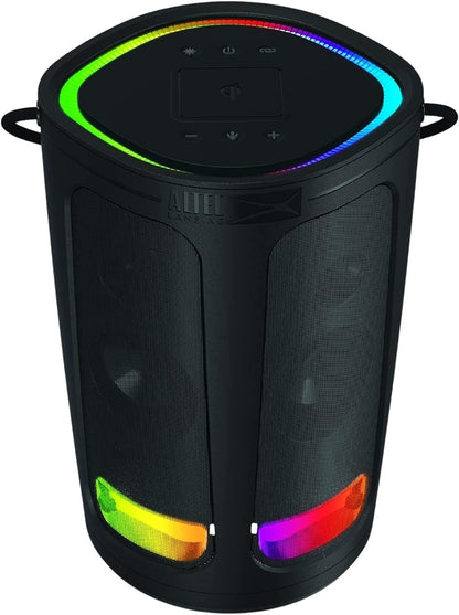 Altec Lansing Soundbucket XL - Waterdigte Bluetooth-luidspreker met aanpasbare LED-ligte, Qi-draadlose laai, 20 uur speeltyd en 30 meter reikafstand Besoek die Altec Lansing-winkel