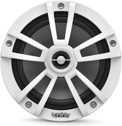 Infinity 6.5" 2-Way 225W Water Resistant Coaxial Marine Boat Car Audio Stereo Speakers