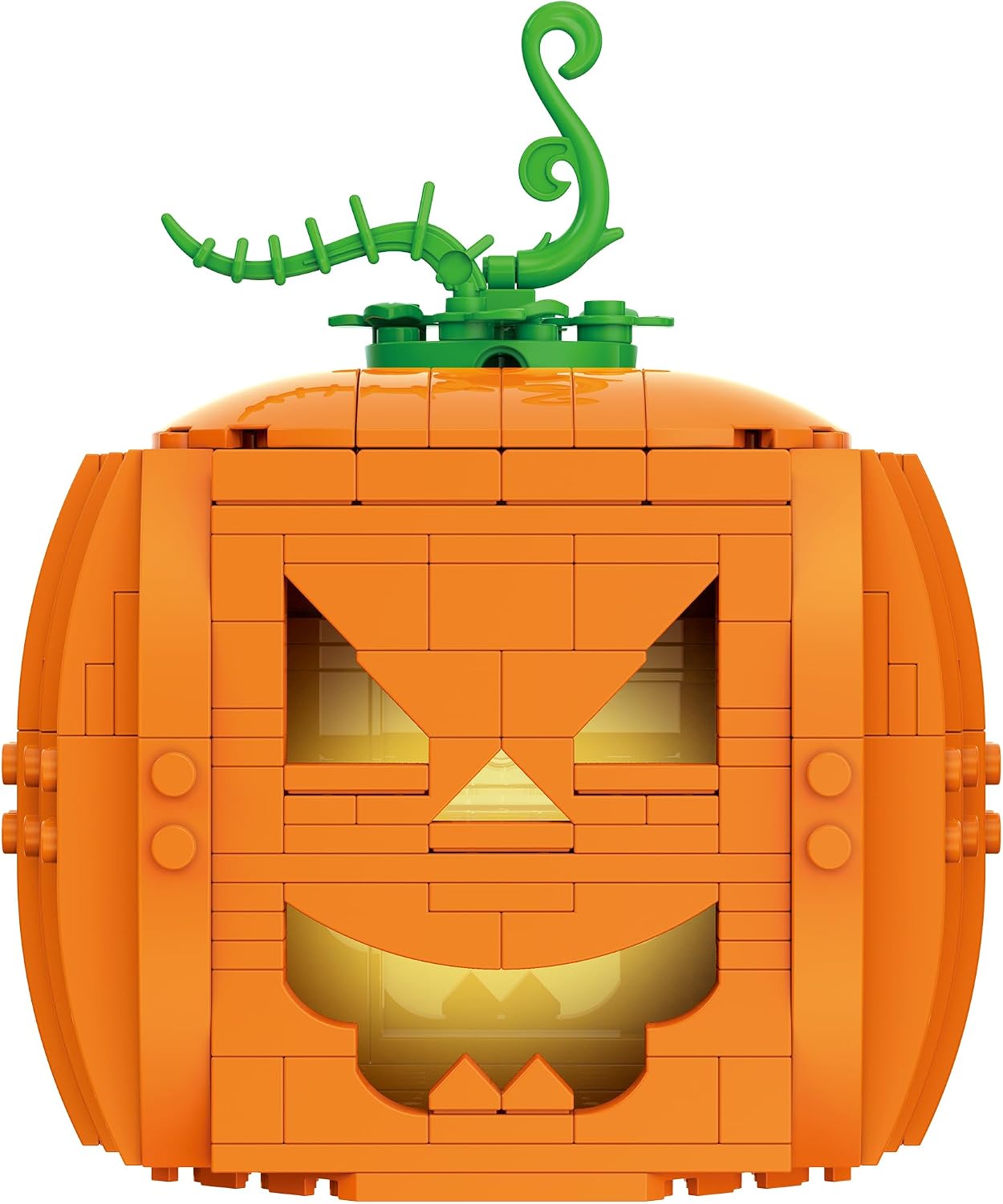 Brickcraft Brick O’-Lantern Building Kit, 233 Pieces | Halloween Pumpkin