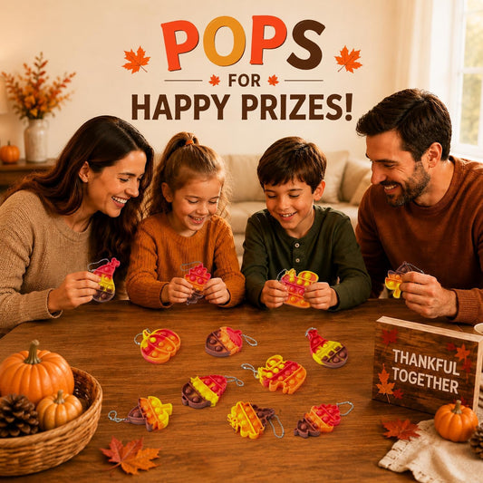 Fall Party Favors Supplies Gifts (20 PCS) Thanksgiving Fidget Toy Keychains