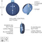 Ultimate Ears MINIROLL Ultra-Portable Waterproof Bluetooth Speaker, Big Bass, IP67 Dustproof, 131 ft Range - Gentle Blue