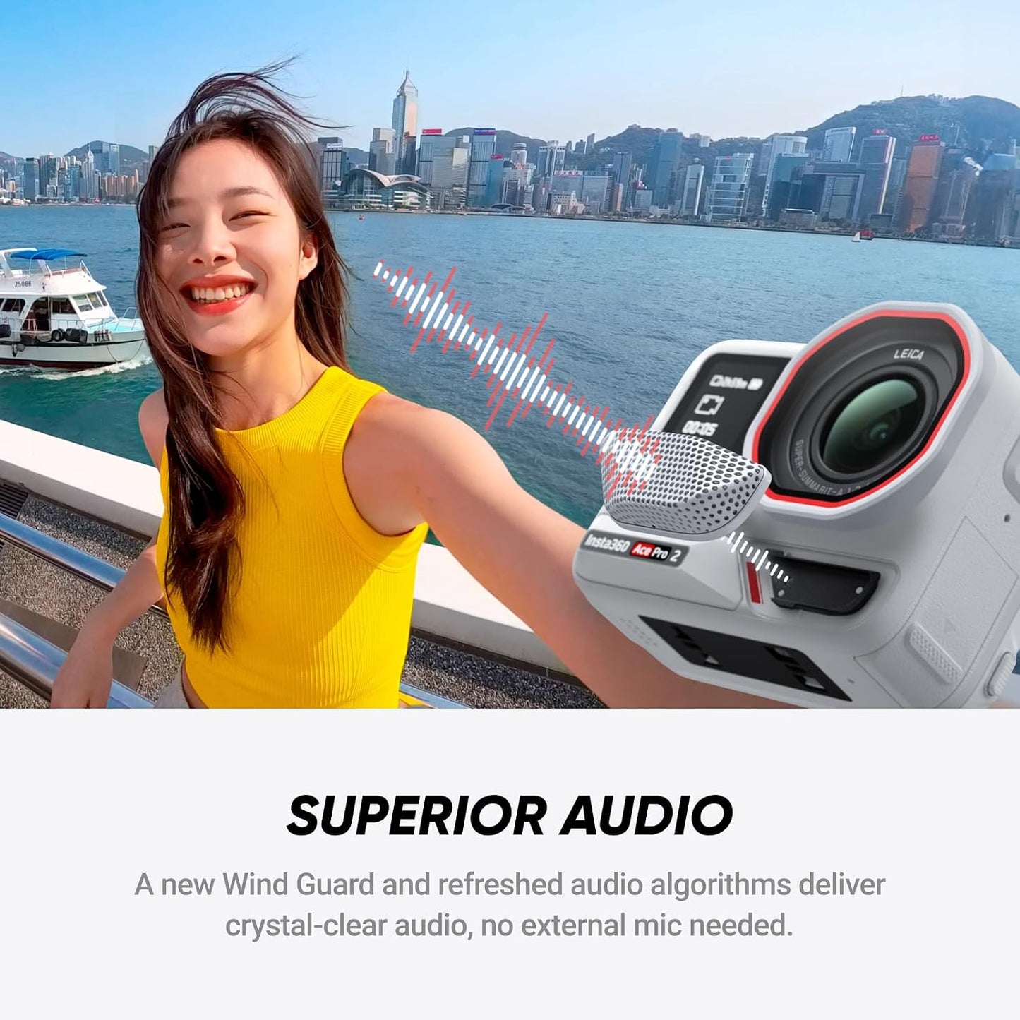 Insta360 Ace Pro 2 Arctic White Limited Edition - Xplorer Bundle Moonlight Silver 8K Camera Co-Engineered with Leica, 1/1.3" Sensor, Dual AI Chip, Leading Low Light, Flip Screen & AI Editing